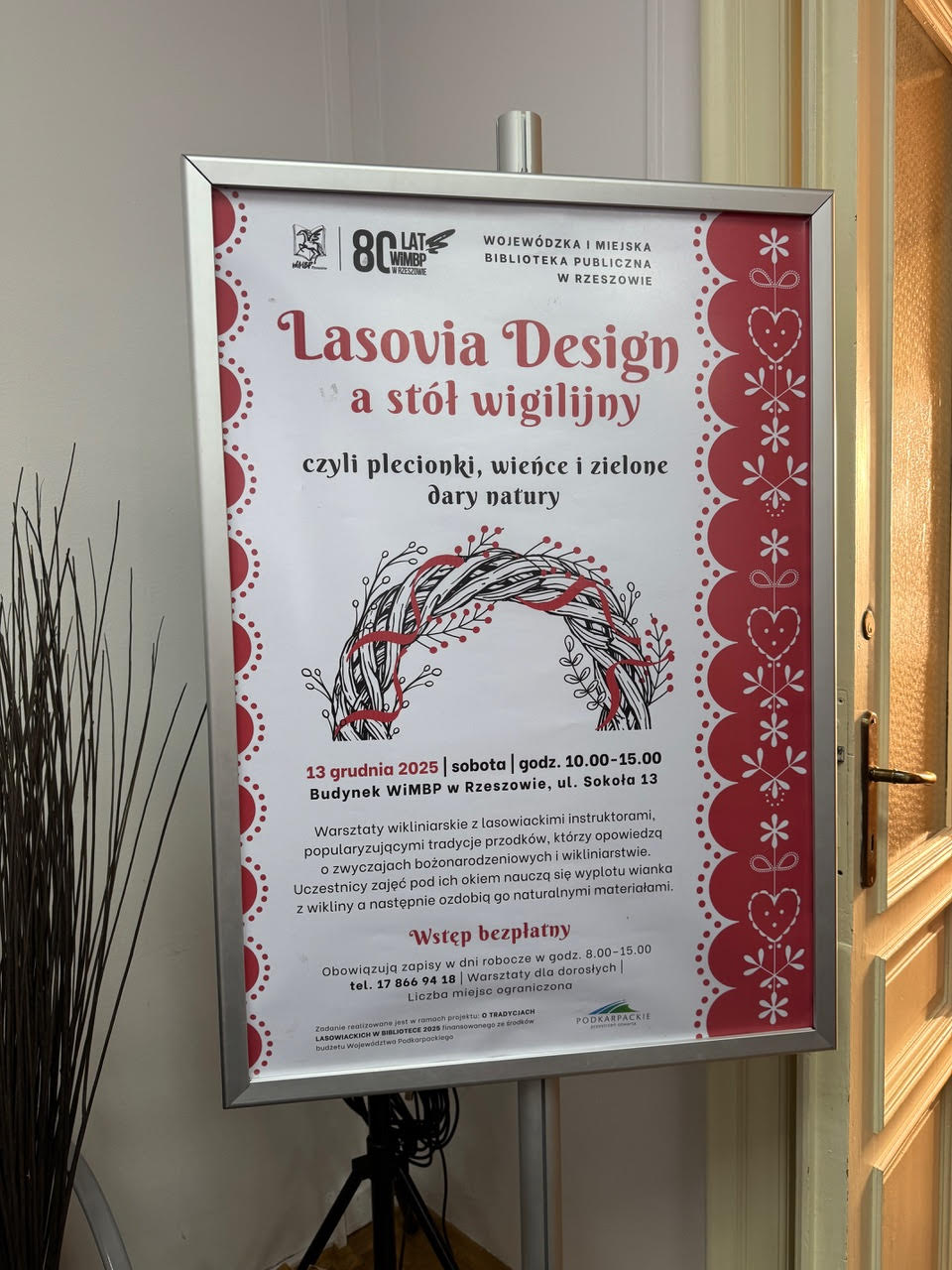 Lasovia Design a stół wigilijny – relacja z warsztatów wikliniarskich